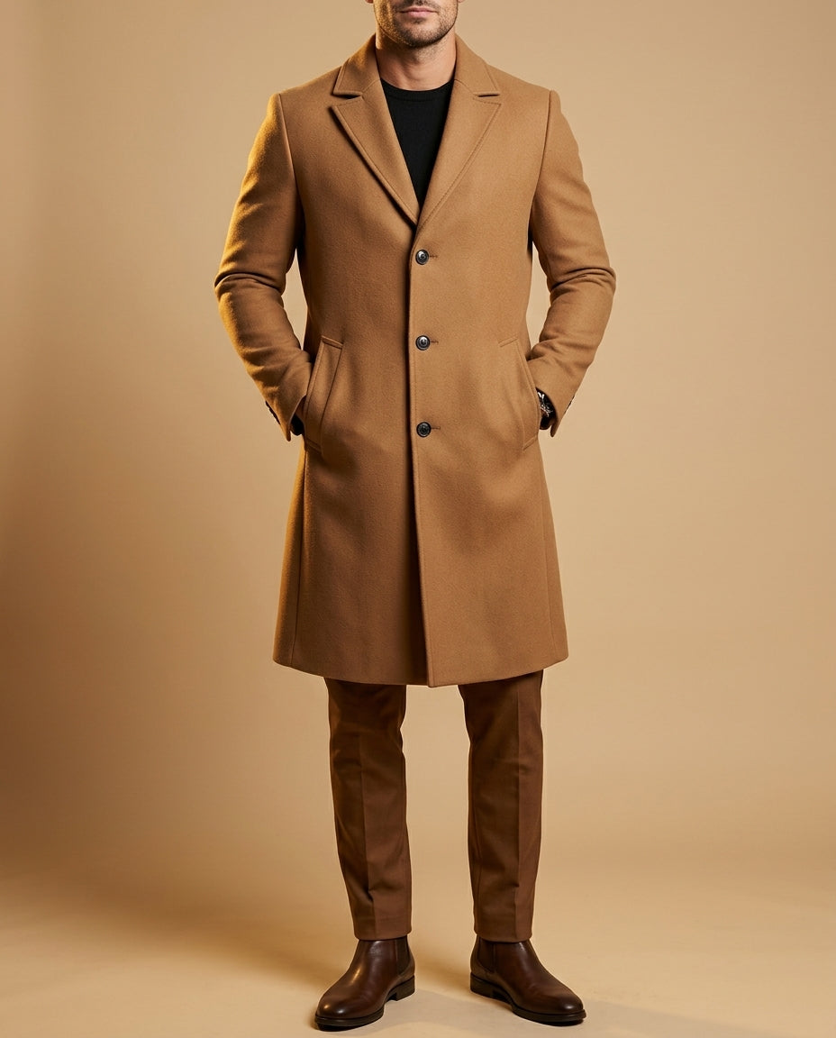 Kensington Men's Wool Tailored Overcoat
