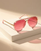 Viola Women's Retro Double Bridge Aviators