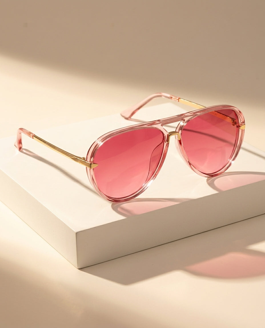 Viola Women's Retro Double Bridge Aviators