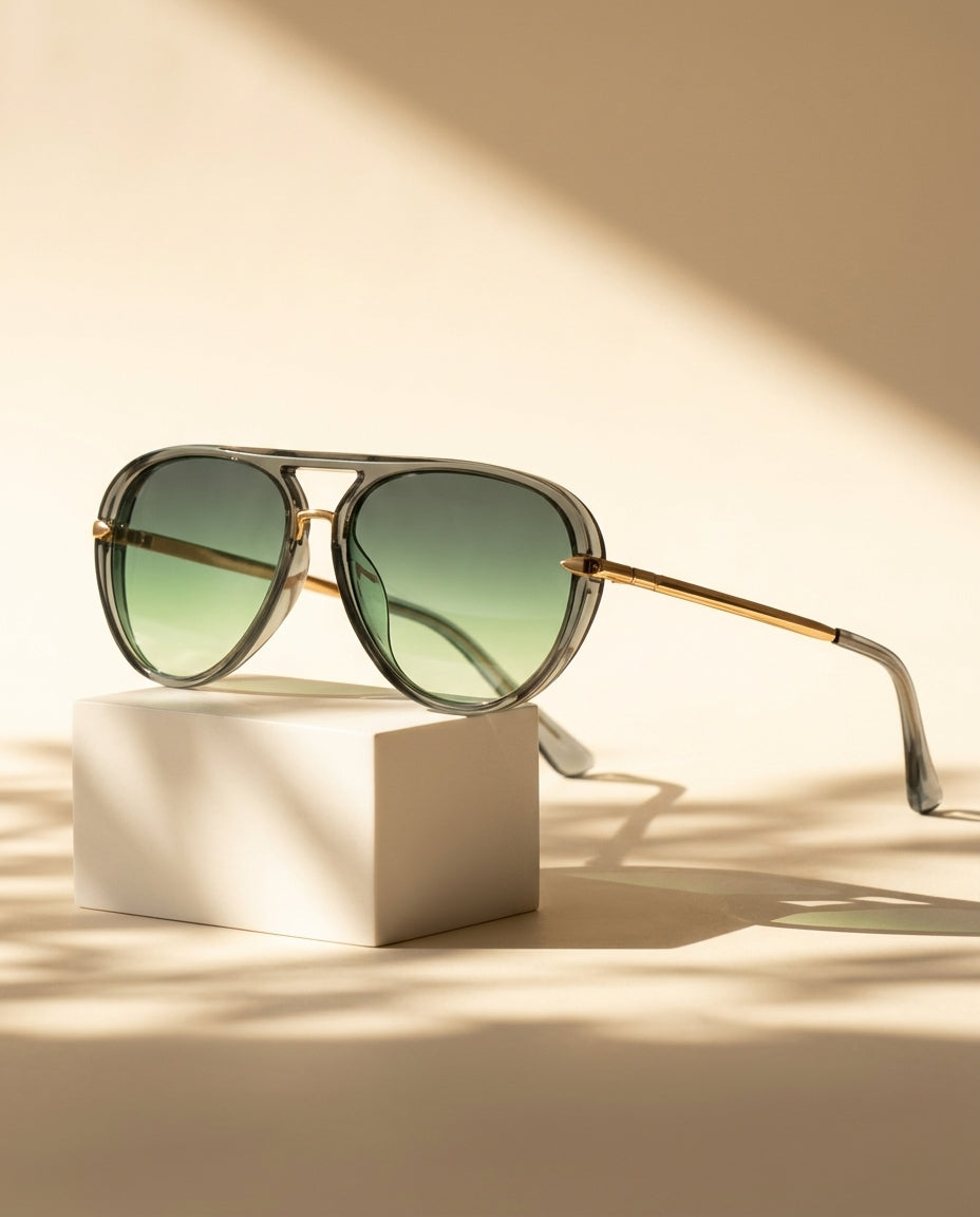 Viola Women's Retro Double Bridge Aviators