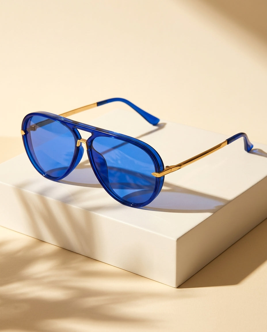 Viola Women's Retro Double Bridge Aviators