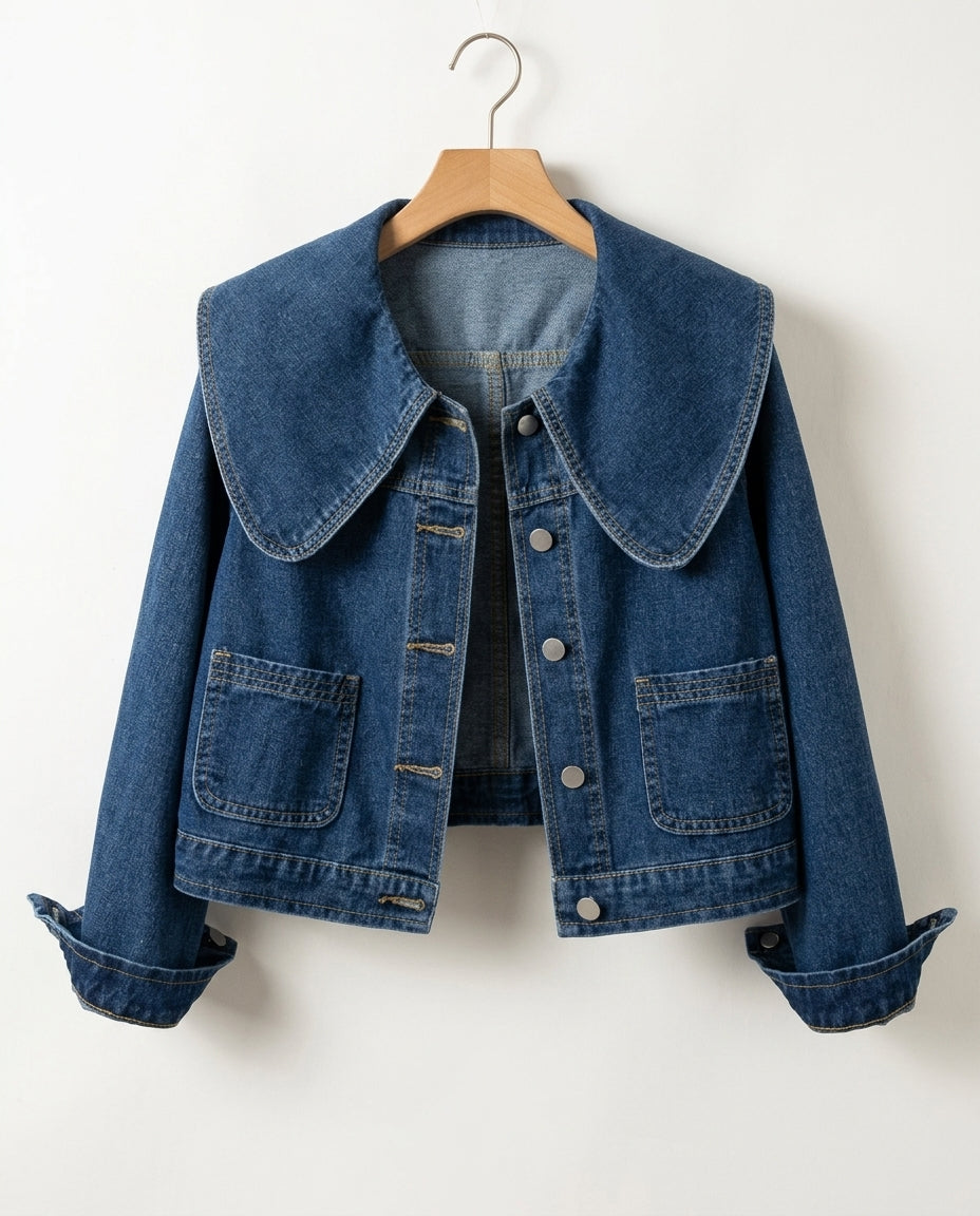Margot Women's Cropped Denim Jacket