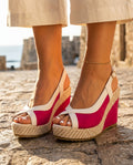 Marisol Women's Canvas Espadrille Wedge Sandals