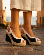 Marisol Women's Canvas Espadrille Wedge Sandals