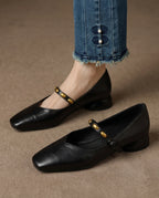 Posy Women's Leather Mary Jane Flats