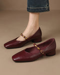 Posy Women's Leather Mary Jane Flats