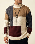 Bowen Men's Patchwork Cotton Knit Sweater