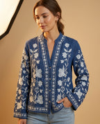 Marigold Women's Embroidered Boho Cardigan