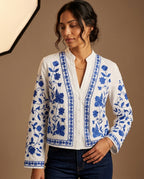Marigold Women's Embroidered Boho Cardigan