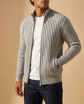 Dorian Men's Breathable Cotton Zip Cardigan