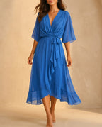 Juliette Women's V Neck Wedding Guest Dress