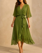 Juliette Women's V Neck Wedding Guest Dress