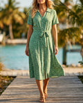 Charlotte Women's Floral Midi Shirt Dress