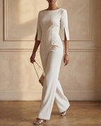 Vivienne Women's Boat Neck Graduation Jumpsuit