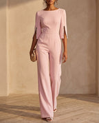 Vivienne Women's Boat Neck Graduation Jumpsuit