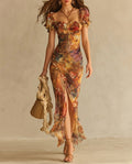 Ottavia Women's Floral Chiffon Maxi Dress
