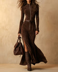 Isadora Women's Belted Boho Maxi Dress