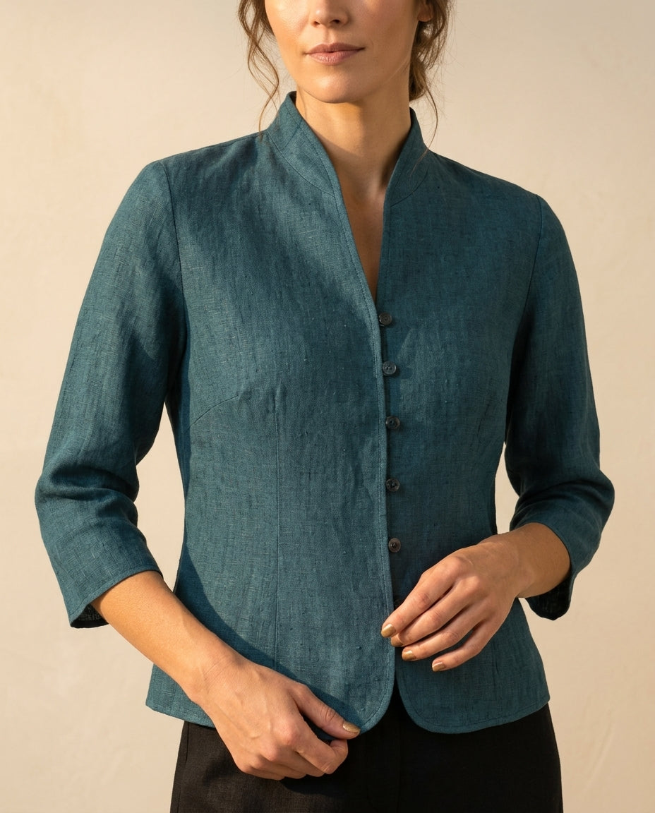 Maren Women's Lightweight Chambray Blouse