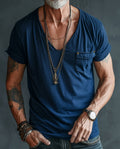 Rhett Men's Combed Cotton V Neck Tee