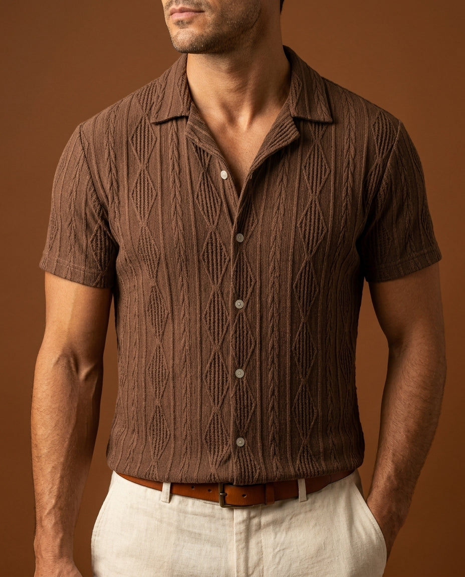 Amalfi Men's Patterned Button Up Shirt