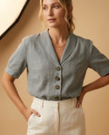 Solveig Women's Breathable Linen Blouse