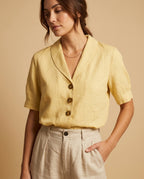 Solveig Women's Breathable Linen Blouse