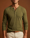 Beckett Men's Slim Fit Long Sleeve Henley