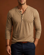 Beckett Men's Slim Fit Long Sleeve Henley