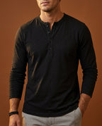 Beckett Men's Slim Fit Long Sleeve Henley