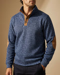 Holt Men's Heathered Knit Snap Sweater