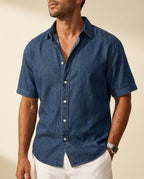 Reeve Men's Acid Wash Short Sleeve Shirt