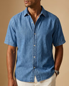 Reeve Men's Acid Wash Short Sleeve Shirt
