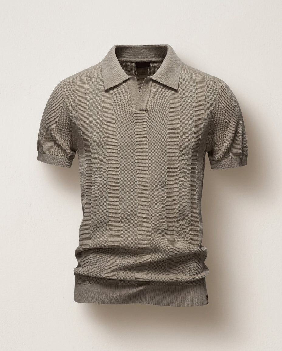 Bennett Men's Open Knit Mesh Polo Shirt