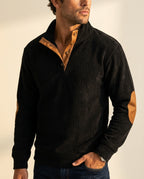 Spencer Men's Elbow Patch Knit Sweater