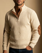 Spencer Men's Elbow Patch Knit Sweater