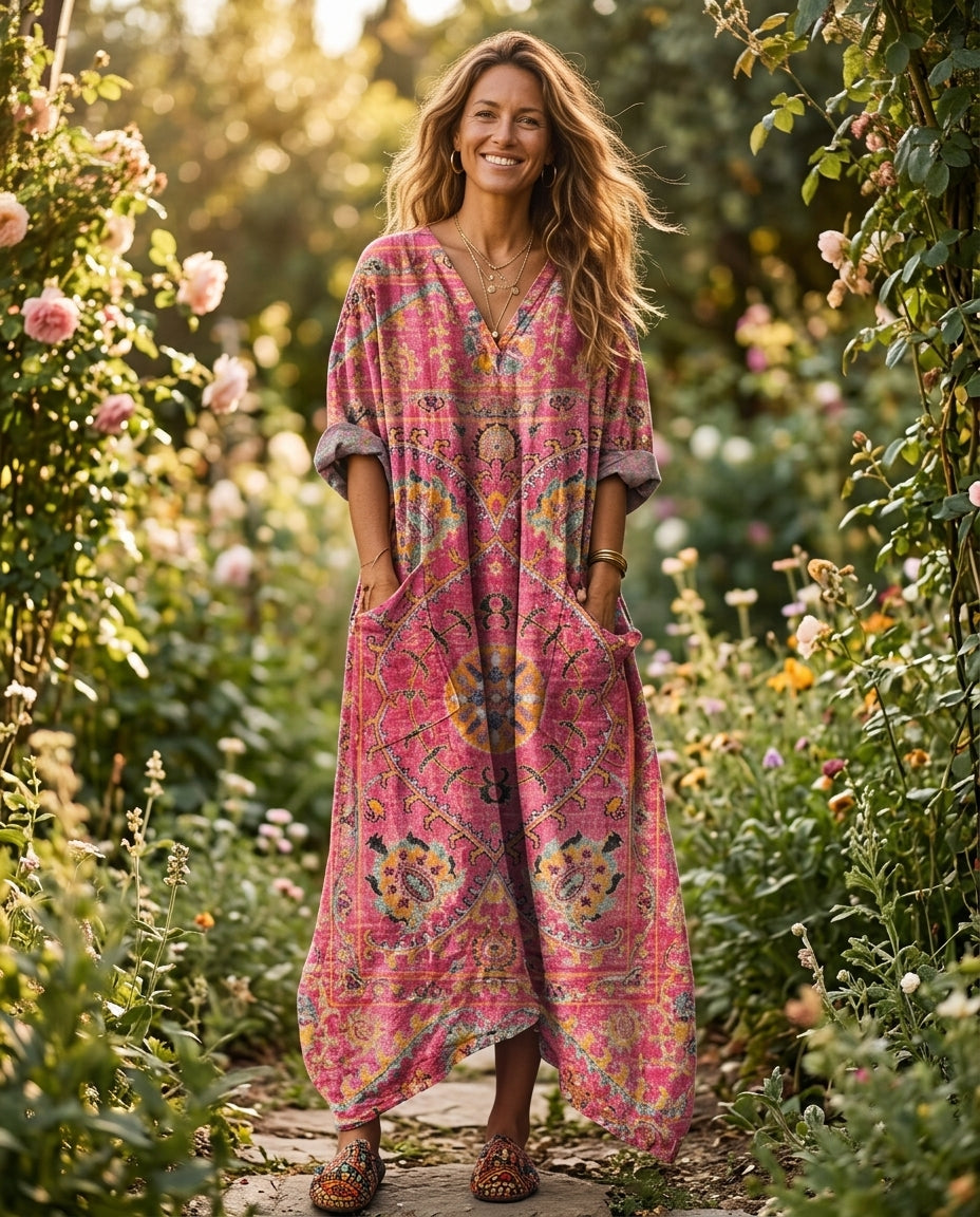 Rosalind Women's Boho Oversized Maxi Dress
