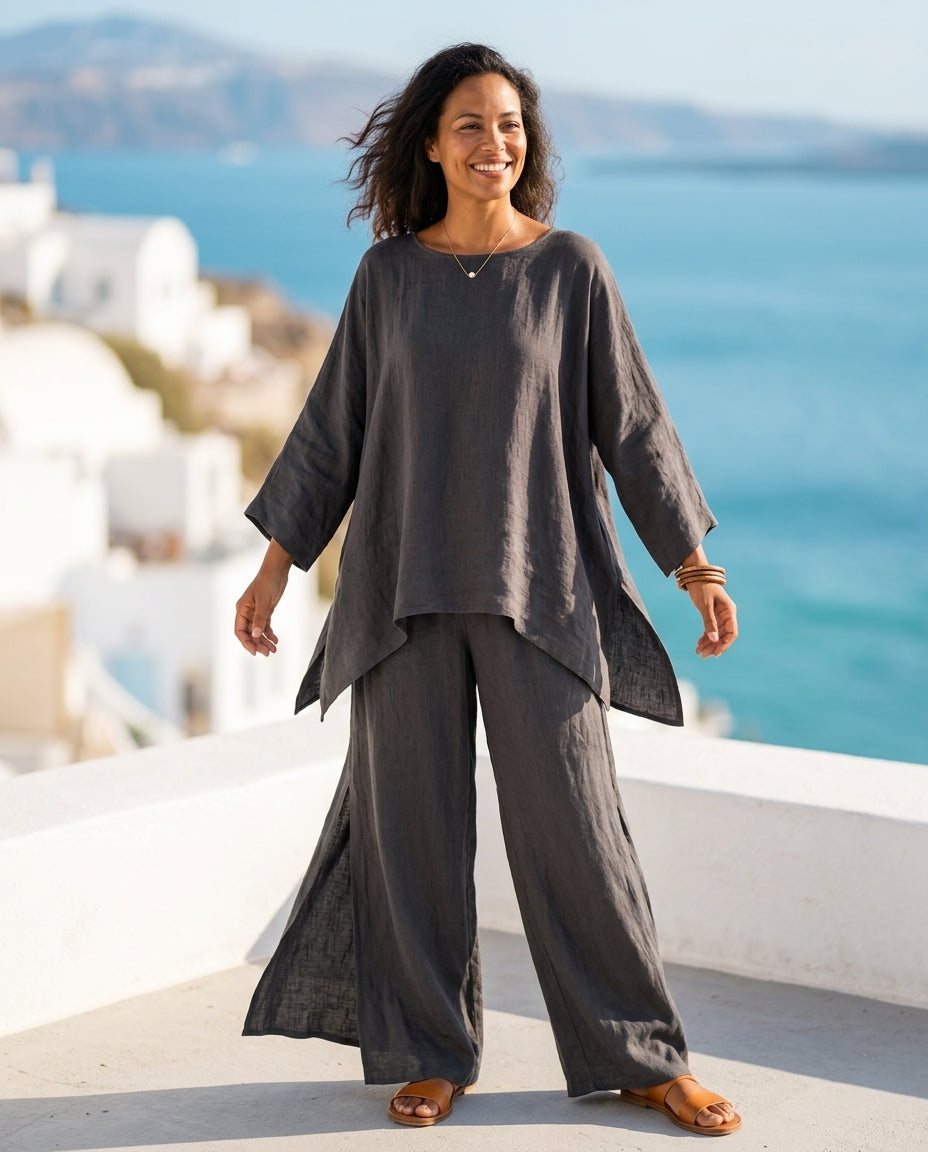 Solene Women's Breathable Linen Set