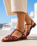 Della Women's Orthopedic Leather Sandals