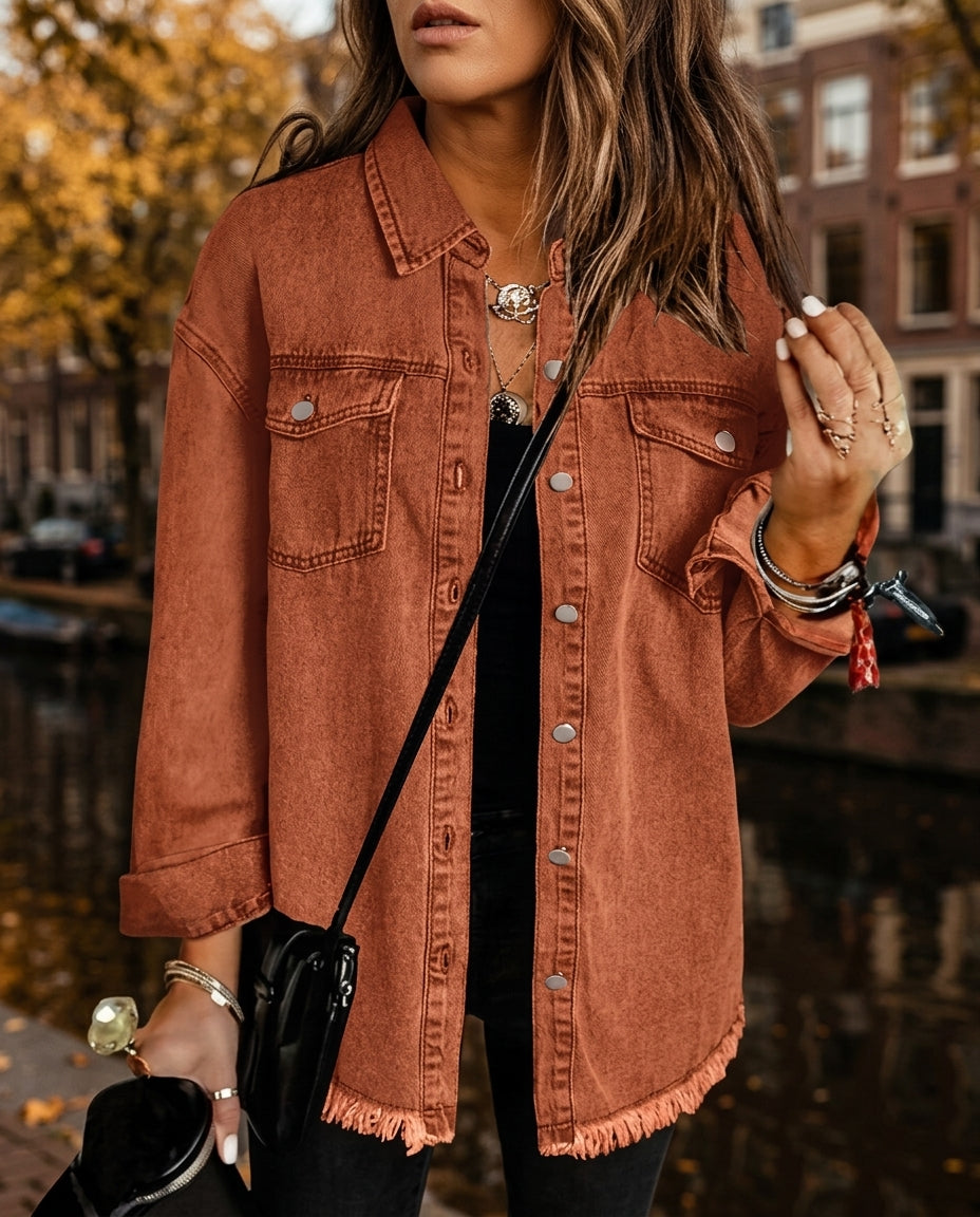Marlowe Women's Oversized Denim Shacket