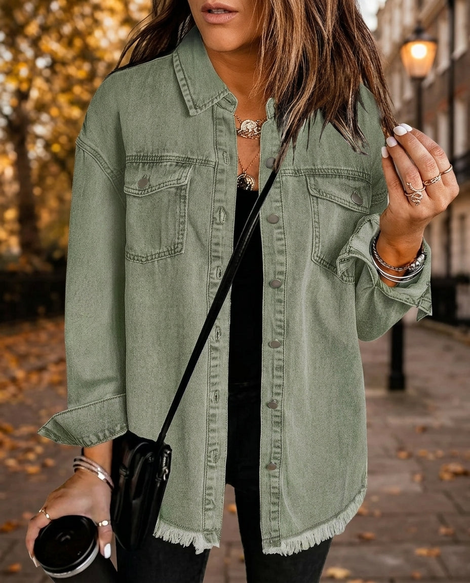 Marlowe Women's Oversized Denim Shacket