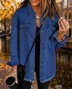 Marlowe Women's Oversized Denim Shacket