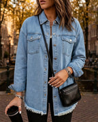 Marlowe Women's Oversized Denim Shacket