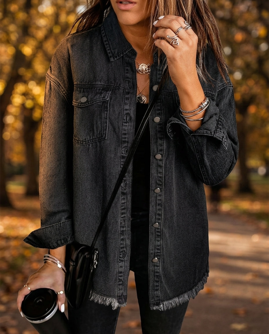 Marlowe Women's Oversized Denim Shacket