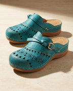 Fleur Women's Bow Cutout Slip On Clogs