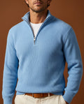 Reeve Men's Ribbed Half Zip Sweater