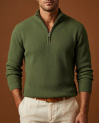 Reeve Men's Ribbed Half Zip Sweater