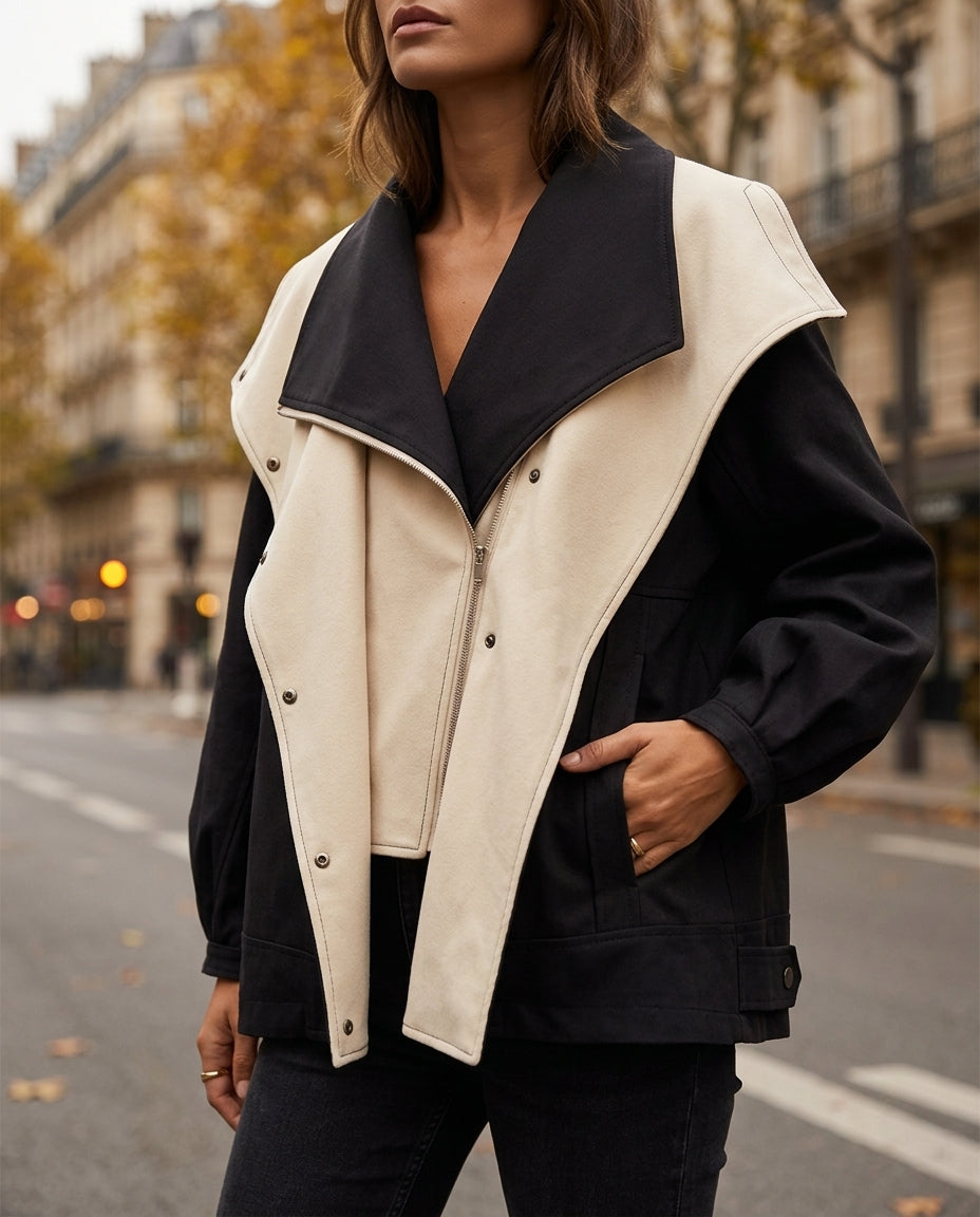 Sabine Women's Oversized Two Tone Windbreaker