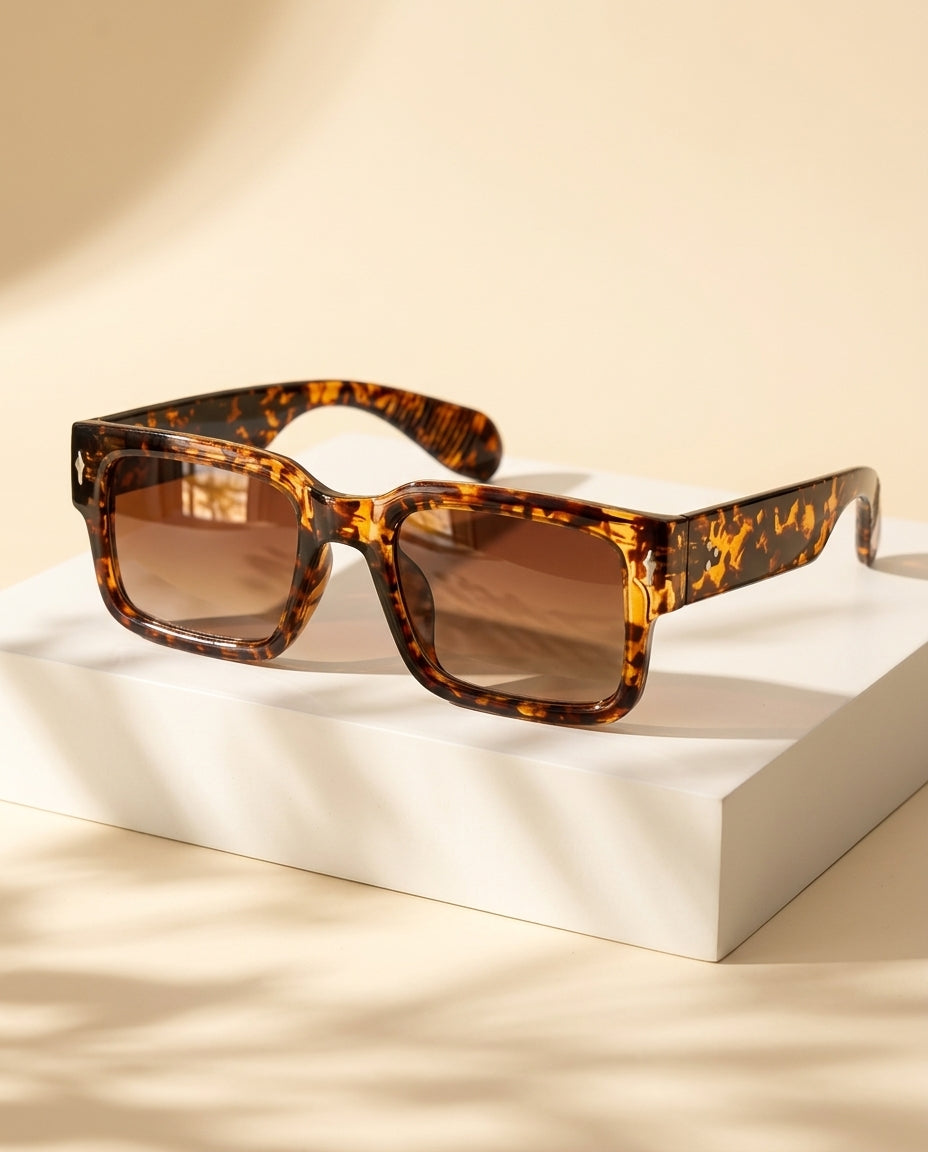 Anouk Women's Tortoiseshell Square Sunglasses