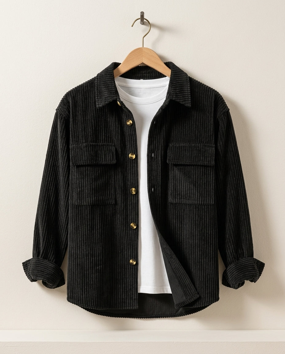 Silas Men's Wide Wale Corduroy Shirt