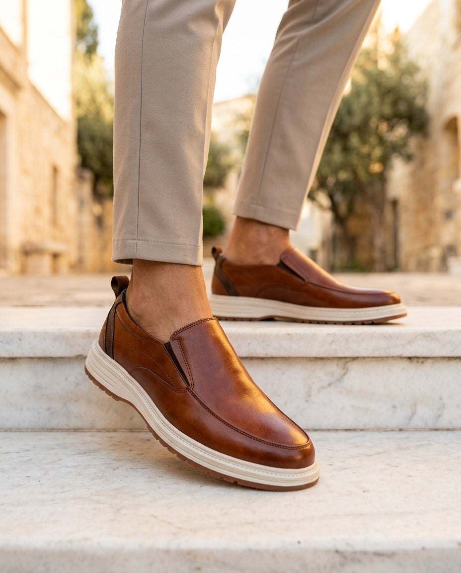 Merrick Men's Orthopedic Leather Loafers